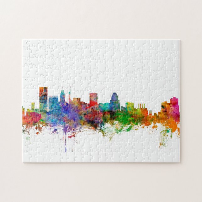 Baltimore Maryland Skyline Jigsaw Puzzle (Horizontal)