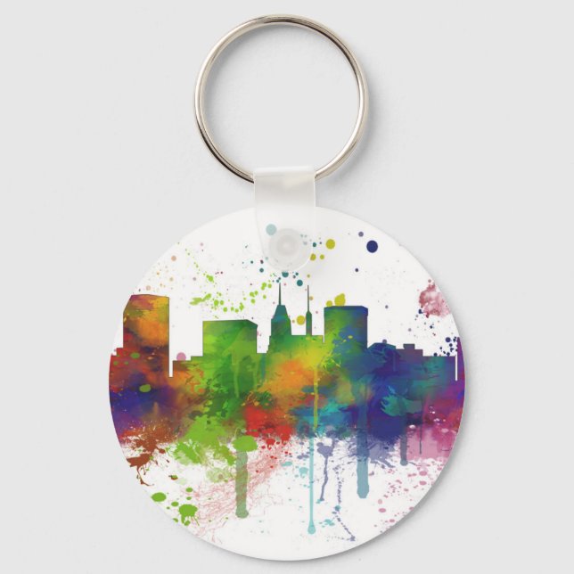BALTIMORE MARYLAND SKYLINE KEY RING (Front)