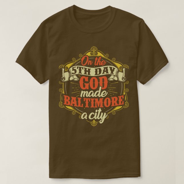 Baltimore Maryland T-Shirt (Design Front)