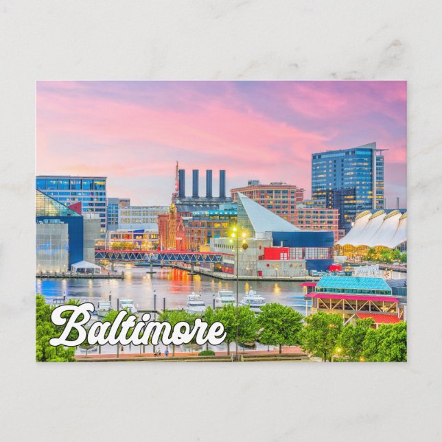 Baltimore, Maryland, USA Postcard (Front)