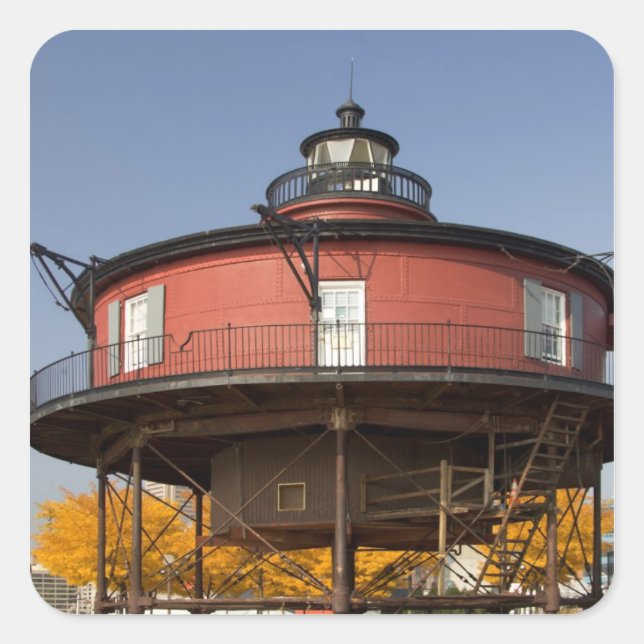 BALTIMORE, MARYLAND. USA. Seven-Foot Knoll Square Sticker (Front)