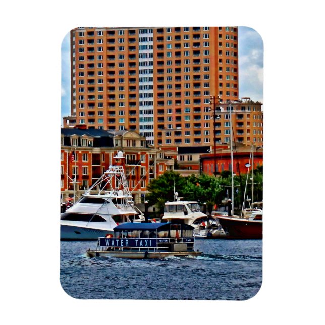 Baltimore MD - Inner Harbor Water Taxi Magnet (Vertical)
