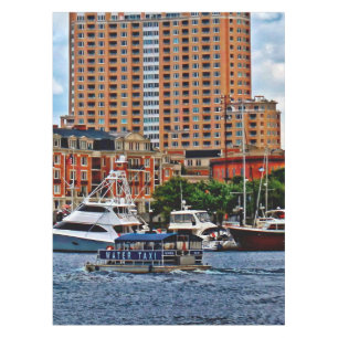 Baltimore MD - Inner Harbour Water Taxi Tablecloth