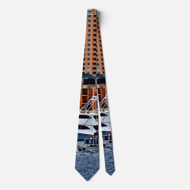 Baltimore MD - Inner Harbour Water Taxi Tie (Front)