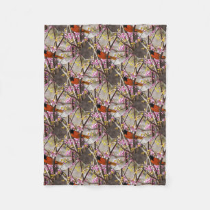 Baltimore Oriole Fleece Blanket