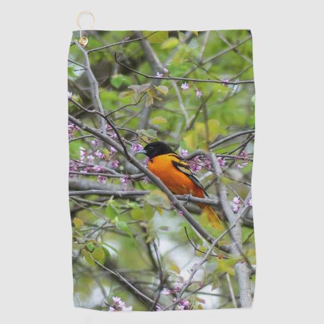 Baltimore Oriole Golf Towel (Front)