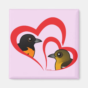 Baltimore Oriole Love Magnet