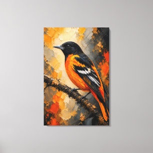 Baltimore Oriole Luxury Canvas Print