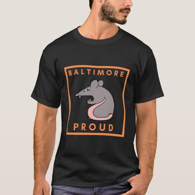 Baltimore Proud Rat T-Shirt (Front)