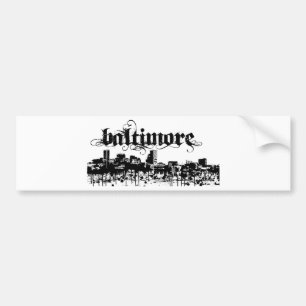 Baltimore put on for your city bumper sticker