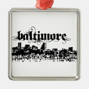 Baltimore Put on for your city Metal Tree Decoration