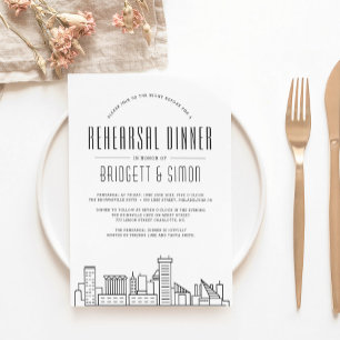 Baltimore Rehearsal Dinner   Skyline Invite