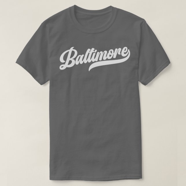 Baltimore Retro Baltimore Ravens T-Shirt (Design Front)