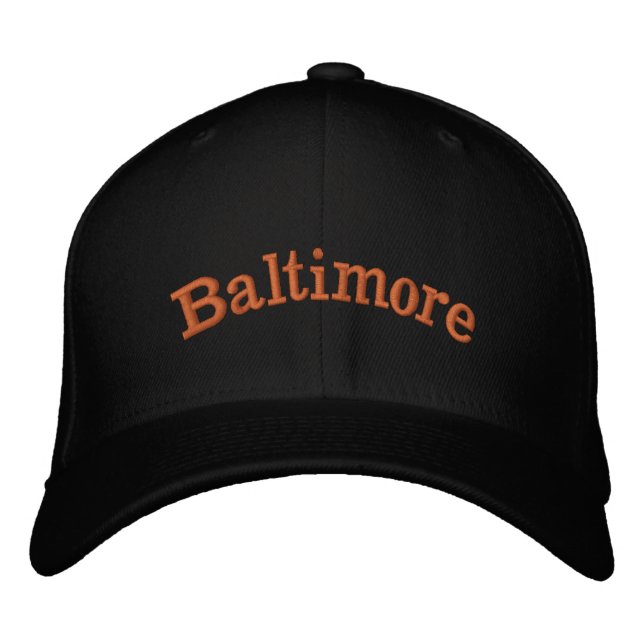 Baltimore Script Embroidered Hat (Front)