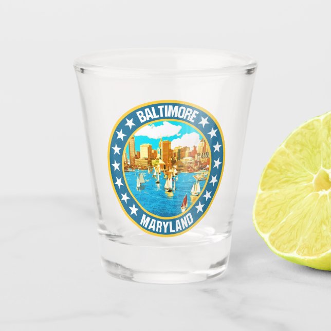 Baltimore                                          shot glass (Front)