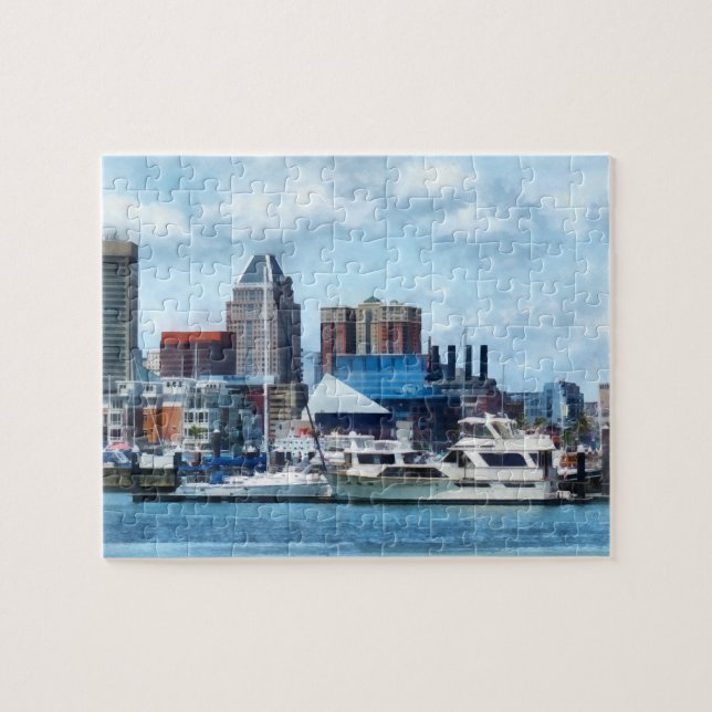 Baltimore Skyline and Harbour Jigsaw Puzzle (Horizontal)