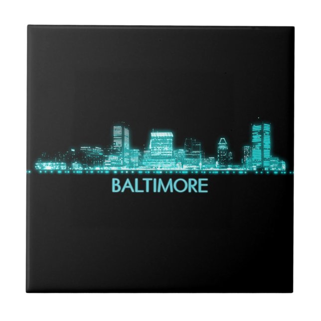 Baltimore Skyline Tile (Front)
