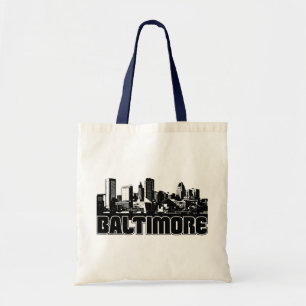 Baltimore Skyline Tote Bag