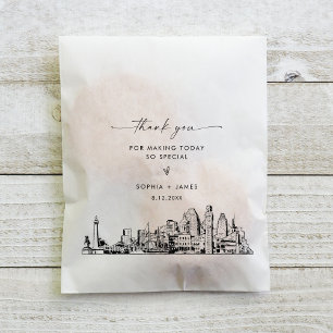 Baltimore Skyline Wedding Thank You Favour Bags