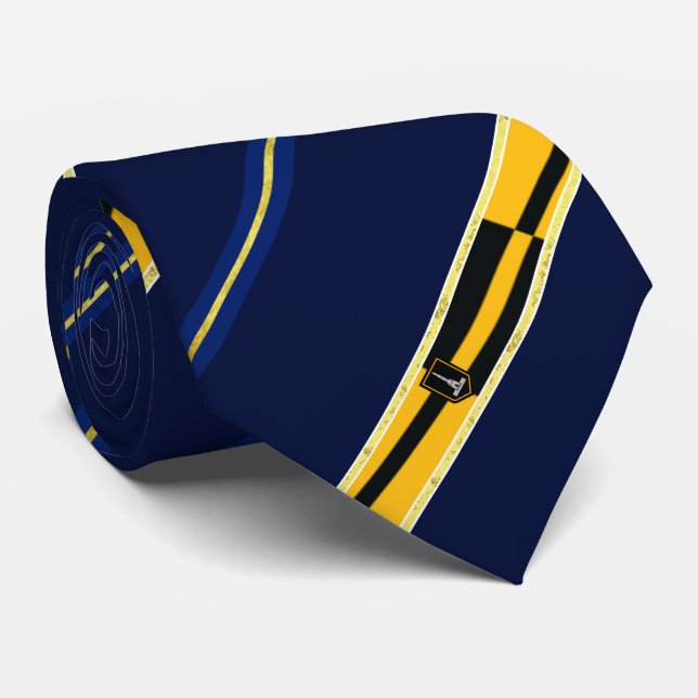 Baltimore stripes flag neck tie (Rolled)