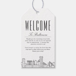 Baltimore Wedding   Welcome Message Gift Tags