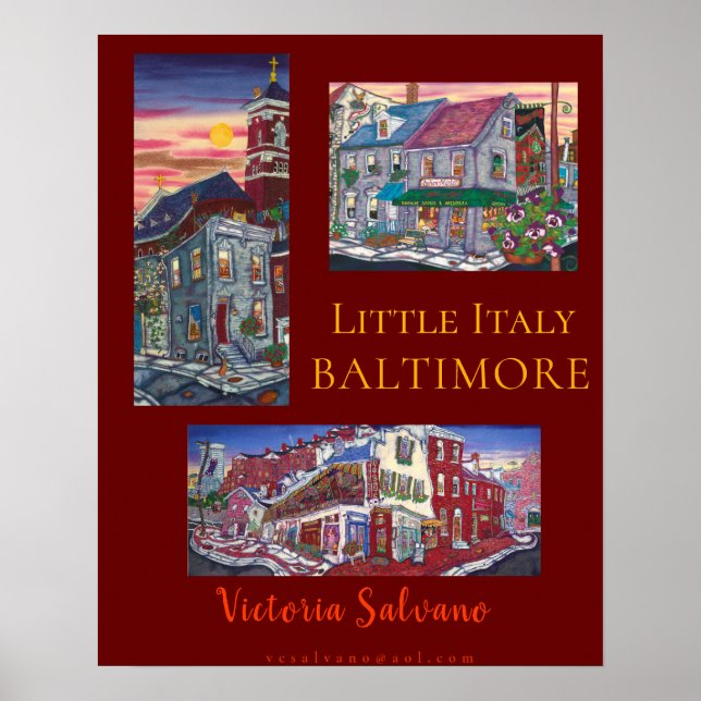 Baltimore's Little Italy poster (Front)