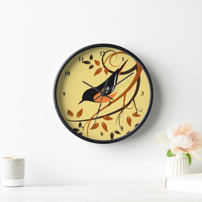 Baltomore Oriole Decorative Bird Clocks (Home)