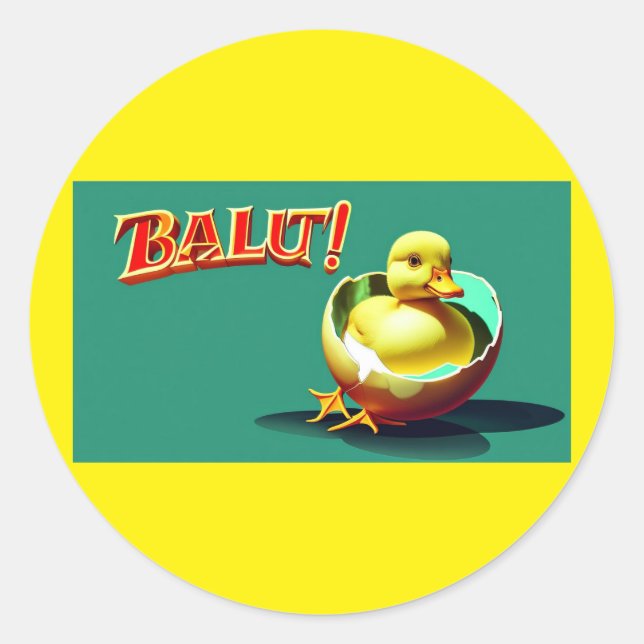 Balut! A Philippine Delicacy Classic Round Sticker (Front)