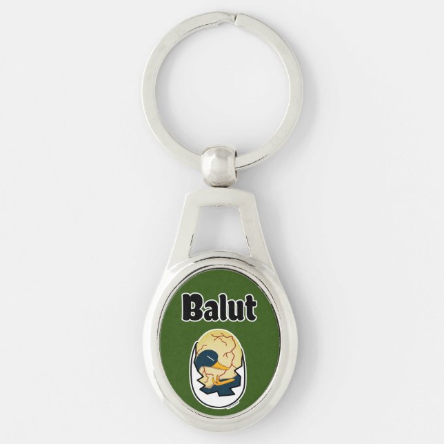 Balut egg duck embryo egg protein Filipino Key Ring (Front)