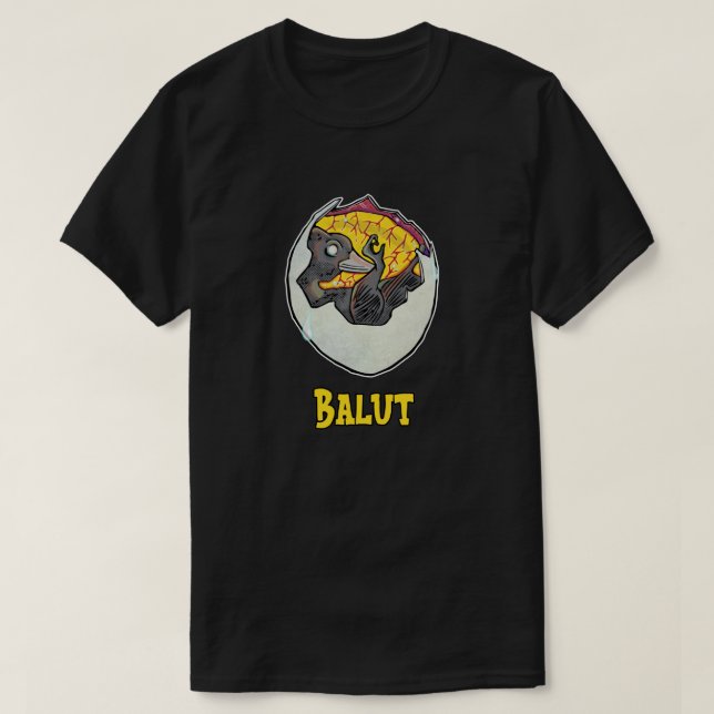 Balut Pinoy. Balut sa Puti. T-Shirt (Design Front)