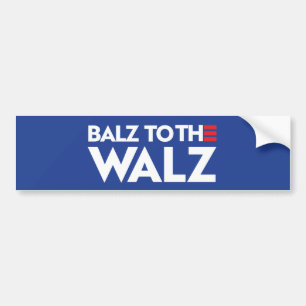 Balz to the Walz Bumper Sticker