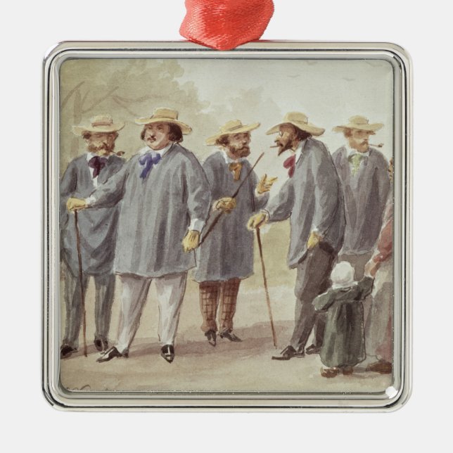 Balzac and Friends Metal Tree Decoration (Front)