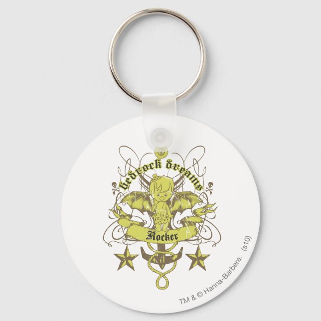 Bam Bam  Bedrock Dreams Key Ring (Front)