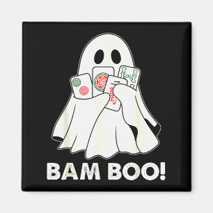 Bam Boo Halloween Ghost Mahjong Funny Costume Game Magnet