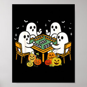 Bam Boo Halloween Ghost Mahjong Funny Costume Game Poster