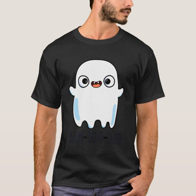 Bam-Boo-Zled Funny Ghost Pun T-Shirt (Front)