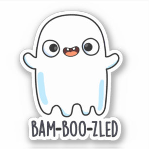 Bam-boo-zled Funny Halloween Confused Ghost Pun 