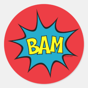 Bam! Classic Round Sticker