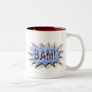 BAM! Distressed look Emeril Apron Two-Tone Coffee Mug