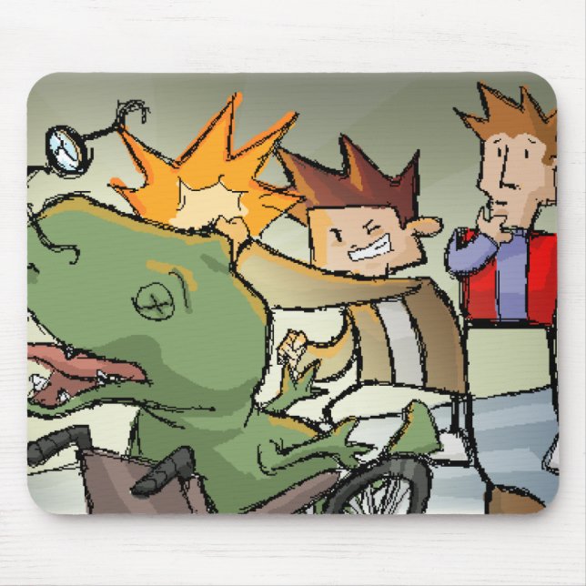 BAM! Totally punched a dino. Mouse Pad (Front)
