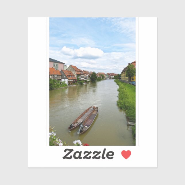 Bamberg Bavaria Regnitz River Painting Effect Art (Sheet)