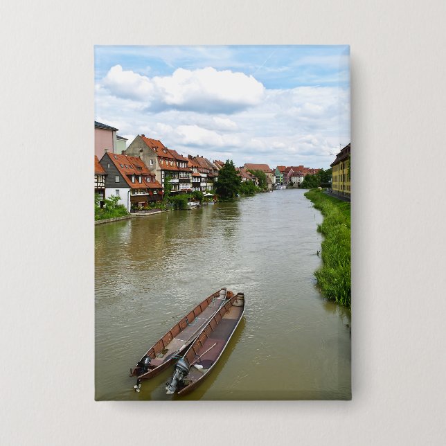 Bamberg Bavaria Regnitz River Painting Effect Art (Front)