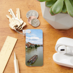 Bamberg Bavaria Regnitz River Painting Effect Art Key Ring
