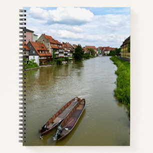 Bamberg Bavaria Regnitz River Painting Effect Art Notebook