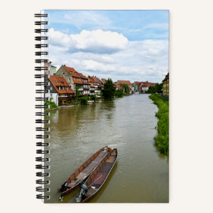 Bamberg Bavaria Regnitz River Painting Effect Art Notebook