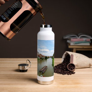 Bamberg Bavaria Regnitz River Painting Effect Art Water Bottle