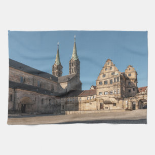 Bamberg Cathedral, Germany Tea Towel
