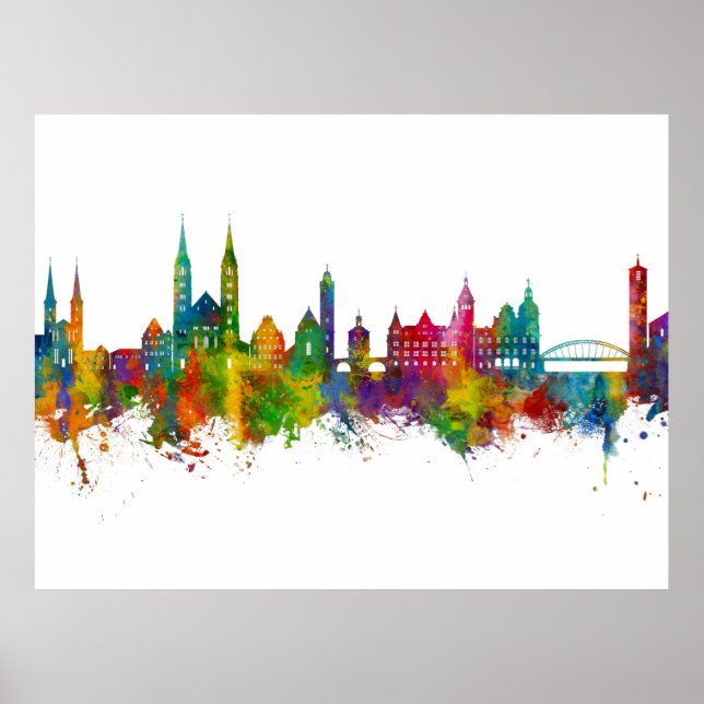 Bamberg Germany Skyline Poster (Front)