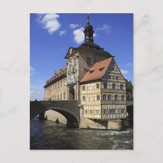 Bamberg, Germany's Rathaus Postcard (Front)