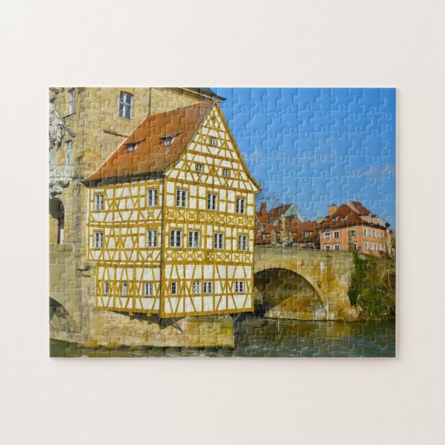Bamberg Town Hall Fachwerkhaus Germany. Jigsaw Puz Jigsaw Puzzle (Horizontal)